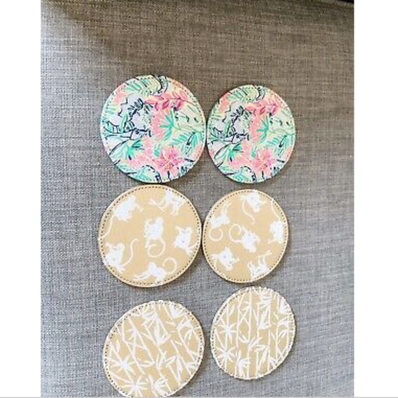 NWT Lilly Pulitzer 6 Piece Coaster Set 182500 - Picture 4 of 6